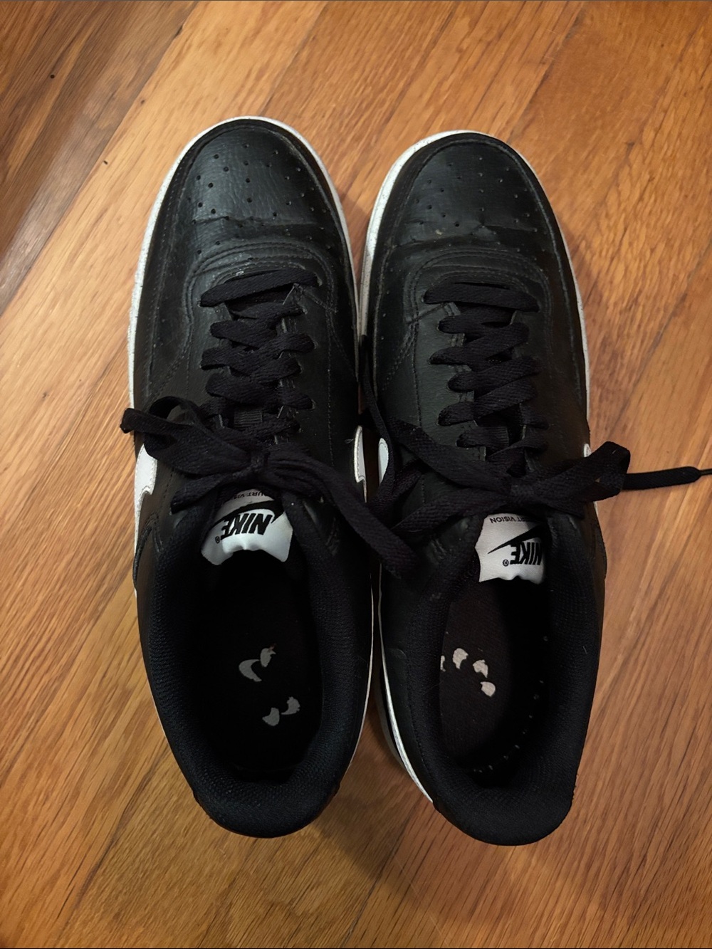 Nike Black and White Court Vision